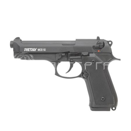 Пистолет охолощенный MOD92, (Beretta 92), Черный, кал. 9mm. P.A.K