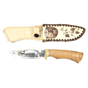Нож Юнкер ,ст.65х13,литье,рукоять из ценных пород дерева,гравировка