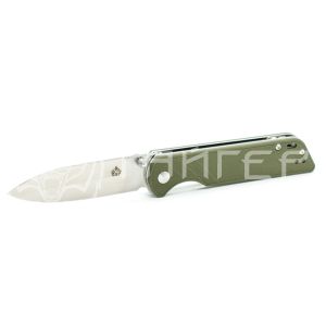 нож складной, рукоять зеленая G10, клинок D2 QS102-B