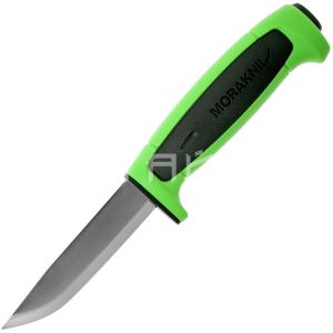 Нож Morakniv Basic 546 нержавеющая сталь, пласт. ручка (зеленая) сер. вставка