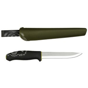 Нож Morakniv 748MG углер.ст. черный с зелен. 12204
