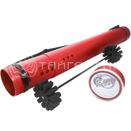 Тубус для стрел Centershot пластиковый с держателем красный  ARTB-001RD