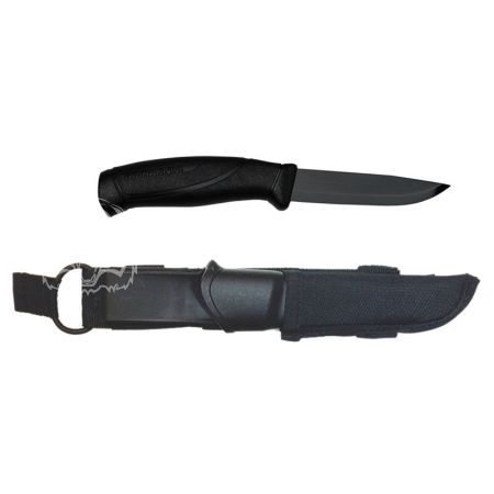 Нож Morakniv Companion Tactical BlackBlade, черный клинок, цвет рукоятки черный
