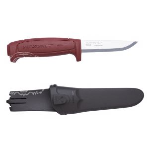 Нож Morakniv Basic 511 углеродистая сталь, пластиковая ручка (красная)