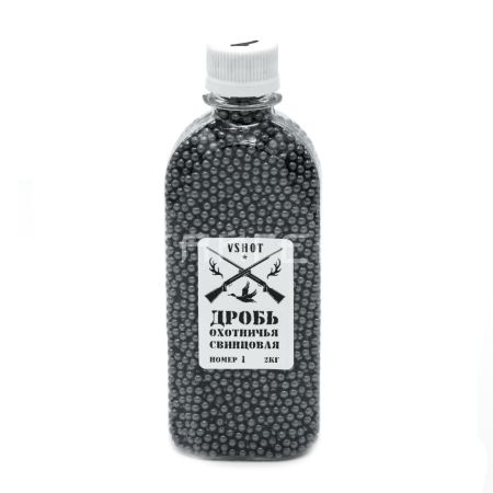 Дробь № 1 свинцовая Vshot (2 кг)
