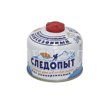 Газ для порт. плит "СЛЕДОПЫТ", метал. баллон, 230гр. резьб., (всесезонный)/24/ PF-FG-230