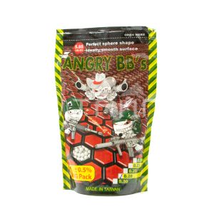 Шарики 6мм ANGRY BBs® 0,28г белые (пакет 1кг) Taiwan AG-028