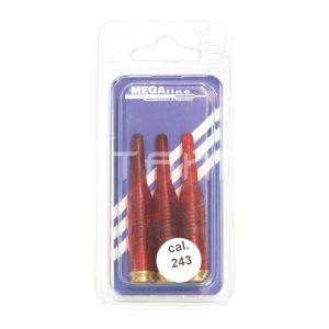 Патрон проверочный к.243 MegaLine блистер 3шт 