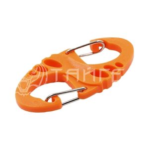 Карабин "СЛЕДОПЫТ" 5 см, двойной, abs-пластик/3000/  PF-SH-20