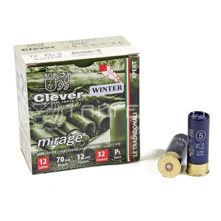 Патрон 12/70 №5 32г Mirage T2 Xpert Game Winter Clever (25/250)