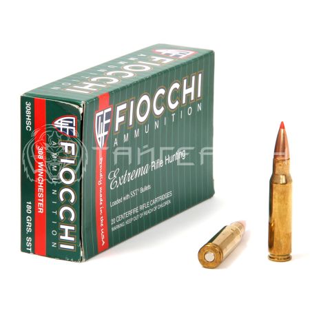 Патрон .308 Win Fiocchi Hornady HSC SST Polymer BT 11,7г/180гр (20шт)