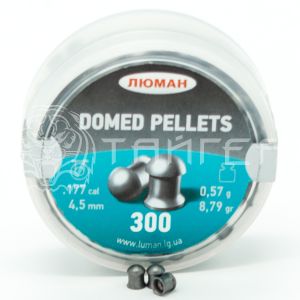 Пули 4,5мм Люман Domed 0,57г круглая головка (300шт)
