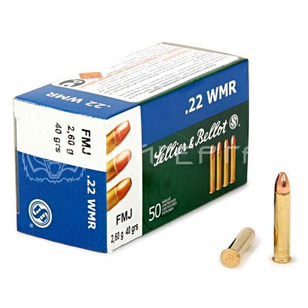 Патрон .22 WMR S&B FMJ 2,6г/40гр (50шт)
