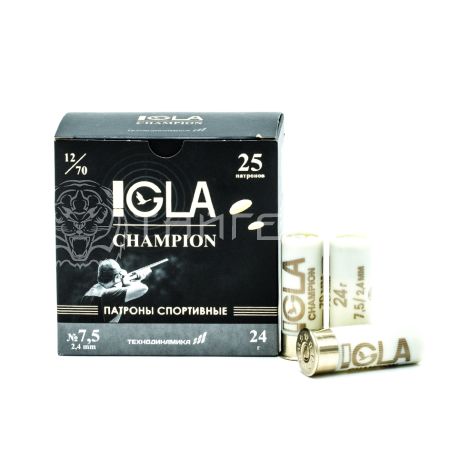 Патрон 12/70 №7,5 24г Igla-Champion (25/250)