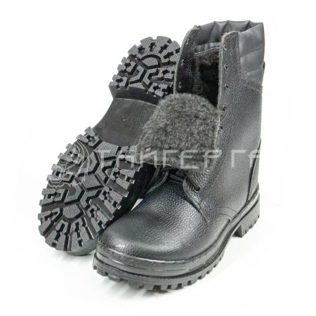 Ботинки с высоким берцем Армия хром на иск. меху  40
