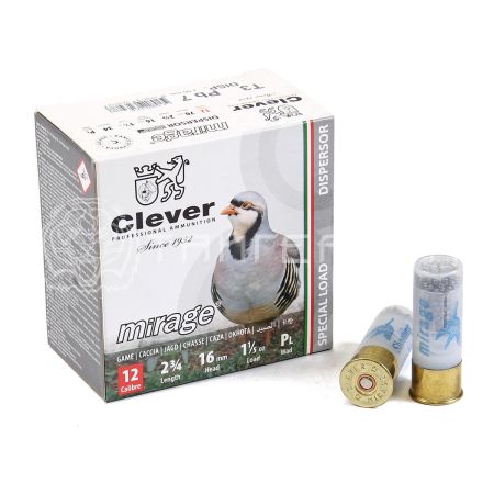 Патрон 12/70 №7 34г Mirage T3 Dispersante Clever (25/250)