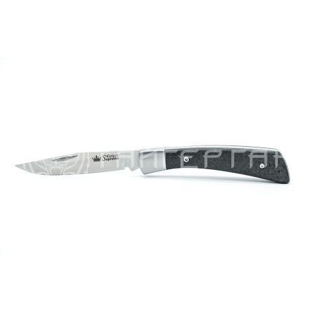Нож складной Kizlyar Supreme GENT D2 SW CBNH (StoneWash, Carbon Handle)