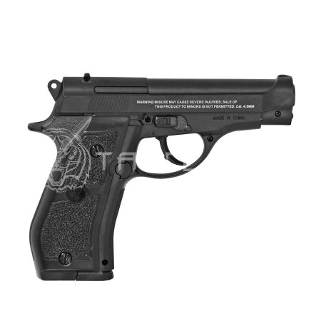 Пистолет газобалон. CO2 Stalker S84 (аналог Beretta 84) к.4,5 металл, черный (ST-11051M)