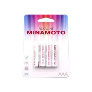 Батарейка MINAMOTO LR03 (AAA) Alkaline/4 MM LR03/4BL