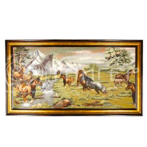 Картина "Вольный ветер" 100х50 см (105х60см с рамой)