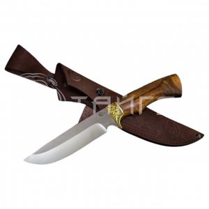 Нож Лорд 65х13 ст. литье, рукоять из ценных пород дерева