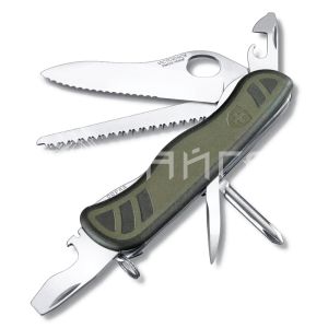 Нож перочинный Victorinox Military (0.8461.MWCH) 111мм 10функций зеленый/черный карт.коробка