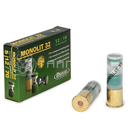 Патрон 12/70 пуля Monolit 32г DDupleks (5/250)