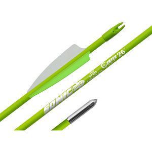 Стрела лучная фибергласс Centershot Sonic 26" оперение Parabolic 3" зеленая  ARW70FG7026GR