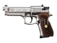 Пистолет газобалон. CO2 Umarex Beretta М92 FS (никель, дер.накл) к.4,5