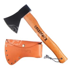 Топор туристический "СЛЕДОПЫТ", 390*155*110 мм, 995 гр., в кожаном чехле/20/   PF-AT-08