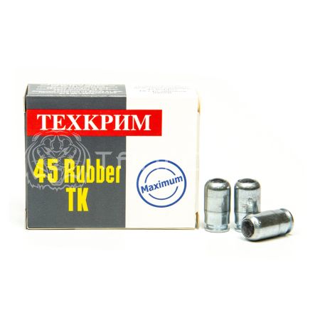 Патрон Техкрим 45Rubber ТК травм. рез. пуля Maximum (20шт)