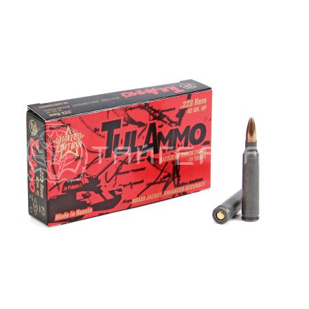 Патрон 5,56х45 ТПЗ HP повыш. точности 4,0г/62гр экспан. латун. гильза (20шт)