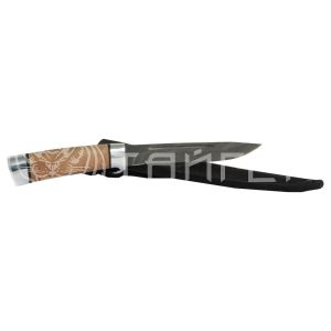 Нож Н58 ст.У10А-7ХНМ дюраль, орех