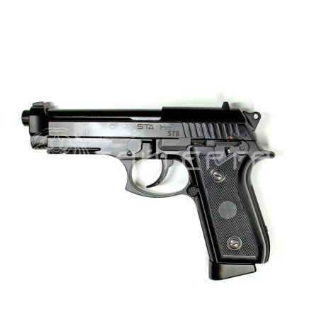 Пистолет газобалон. CO2 Stalker STB (аналог Taurus PT92) к.4,5 металл,HOP-UP, блоубэк, автоогонь