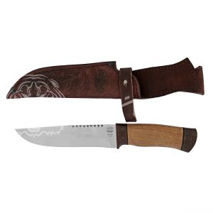 Нож Н55 ст.ЭИ107 текстолит, орех