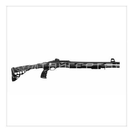 Ружье HUGLU ATROX Tactic к.12/76/510 помповое пластик