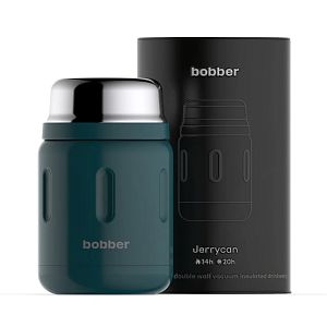 Термос для еды, вакуумный, бытовой, тм "bobber". Объем 0.7 литра. Артикул Jerrycan 700 ml Deep Teal