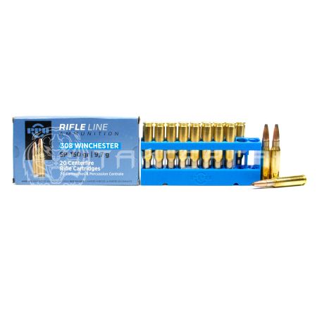 Патрон .308 Win PPU SP 9,72г/150гр (20шт)