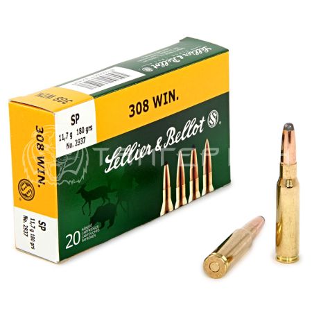 Патрон .308 Win S&B SP 11,7г/180гр (20шт)