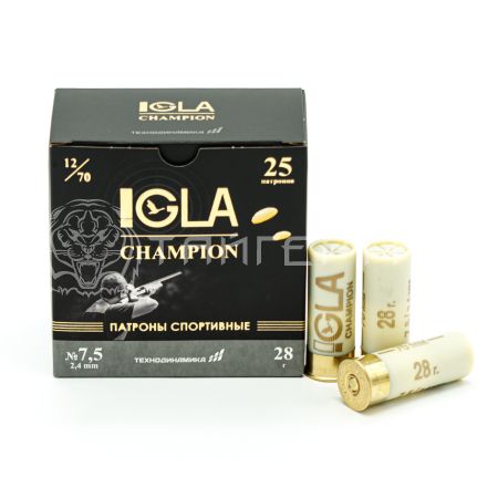 Патрон 12/70 №7,5 28г Igla-Champion (25/250)