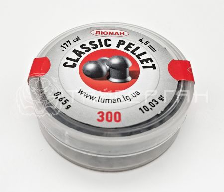 Пули 4,5мм Люман Classic Pellets  0,65г (300шт)
