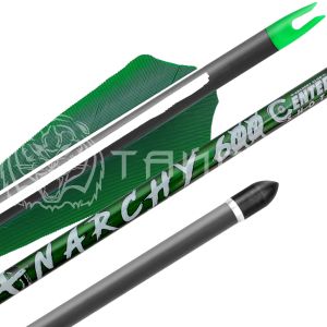 Стрела лучная карбоновая Centershot Anarchy 600 натуральное оперение  CS-AY600F