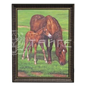 Картина (Лошади на лугу)