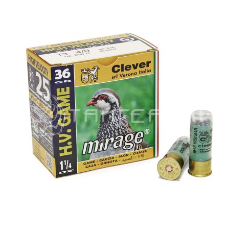 Патрон 12/70 №0000 36г Clever (25/250)