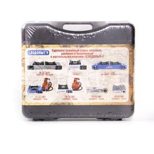 Плита наст. газовая "СЛЕДОПЫТ - Black" (с переходником)/6/    PF-GST-N10