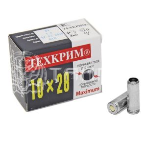 Патрон Техкрим 10х28 травм. рез. пуля 1г Maximum тверд.пуля (20/1280 шт)
