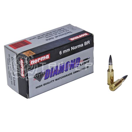 Патрон 6 мм Norma BR Diamond Line HP 6,8 г/105гр (50 шт)