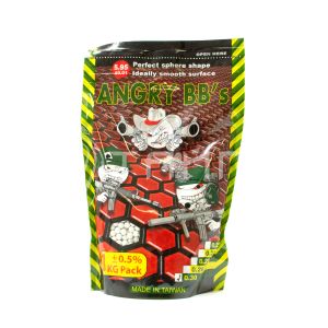 Шарики 6мм ANGRY BBs® 0,30г белые (пакет 1кг) Taiwan AG-030