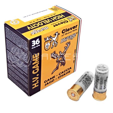 Патрон 12/70 №0 36г Clever (25/250)