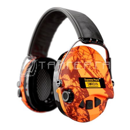 Наушники активные MSA Supreme Pro-X LED Blaze оранжевый цвет и черная кожа  75302-X-09-S